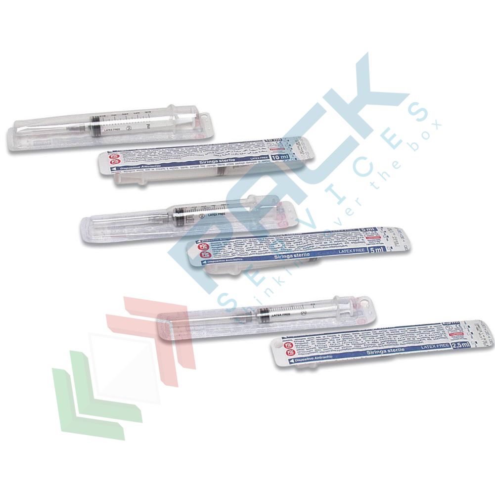 Siringa monouso sterile con ago eccentrico, 10 ml