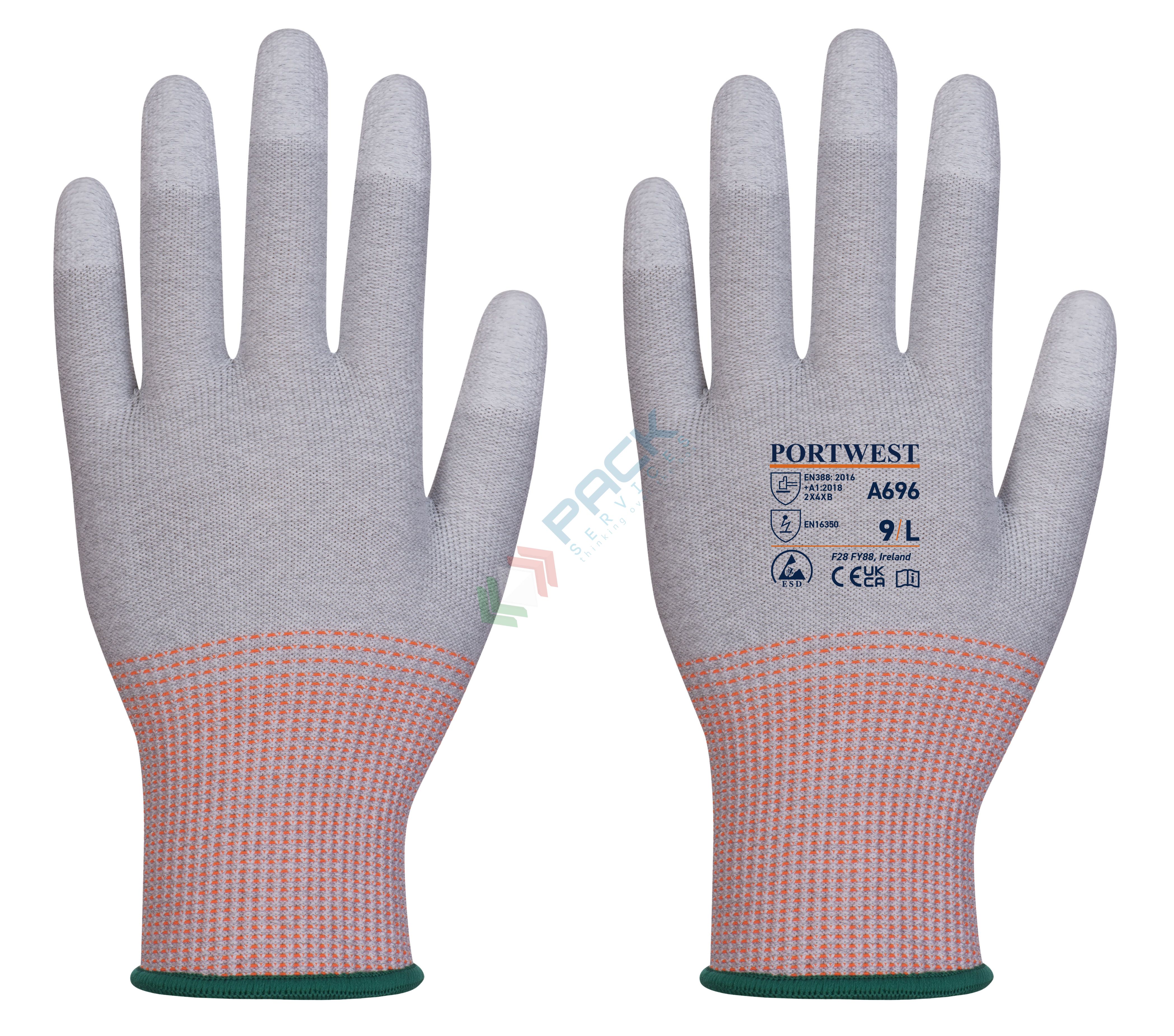 Guanti grip antitaglio ESD, touch dita in PU