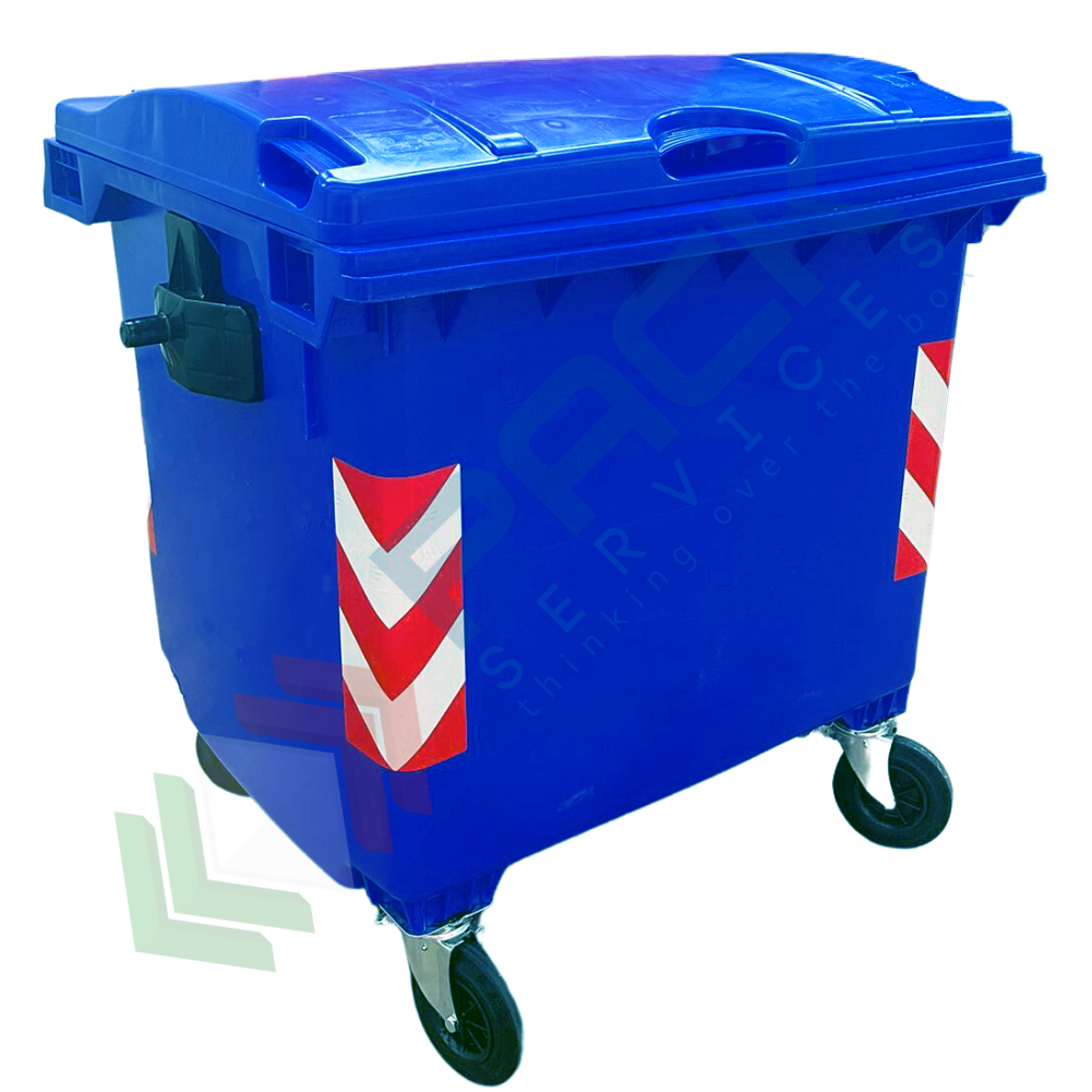 Cassonetti spazzatura con coperchio colorato capacità 660 litri - RAJA