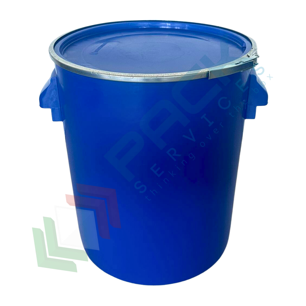 Fusto in HDPE cilindrico, 30 Lt, per piatti prementi