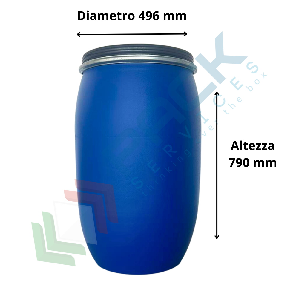 BIDONE IN PLASTICA 120LT BIANCO C/COPERCHIO PLASTIME su TreG Ingrosso